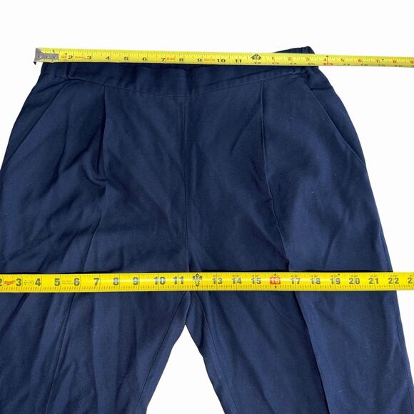 ALLSAINTS Aleida Trouser Pants Pull On Cropped Tapered Black Size 6 - Picture 4 of 11